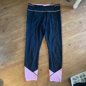 Lululemon Black and Pink leggings size 8